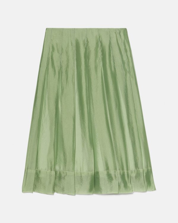 Kate Spade Crinkled Organza Pleated Skirt