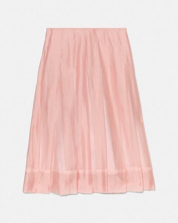 Kate Spade Crinkled Organza Pleated Skirt