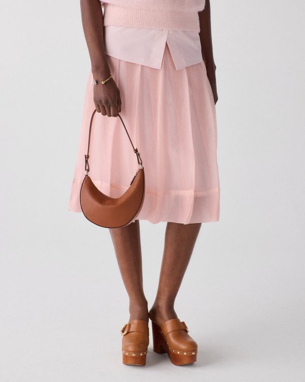Kate Spade Crinkled Organza Pleated Skirt