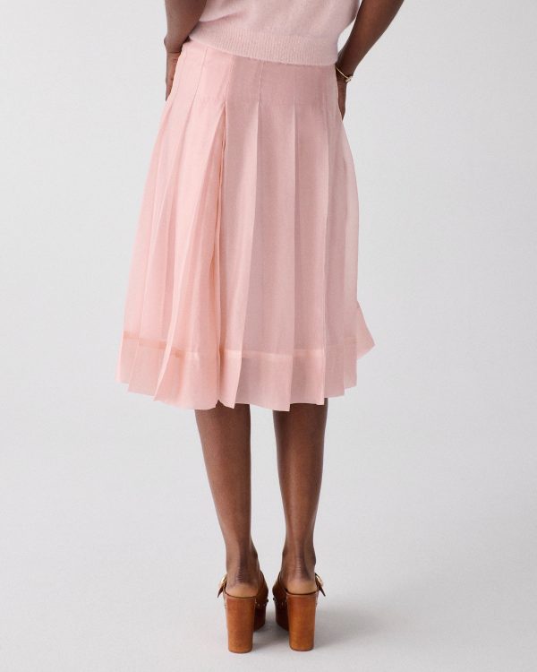 Kate Spade Crinkled Organza Pleated Skirt