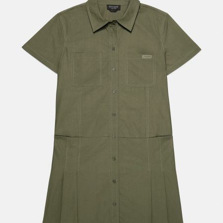 Kate Spade Pleated Utility Shirtdress