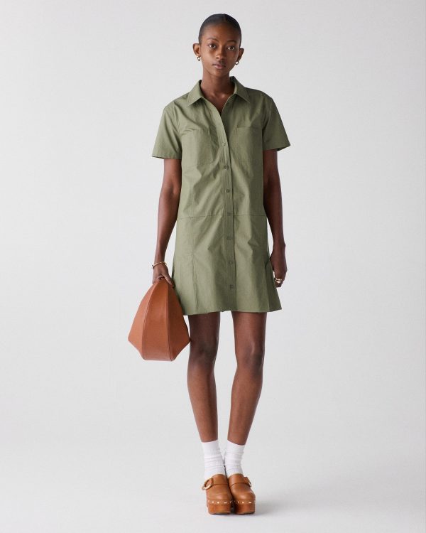 Kate Spade Pleated Utility Shirtdress