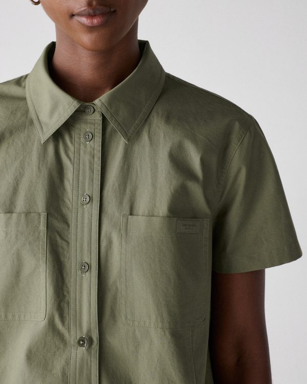 Kate Spade Pleated Utility Shirtdress