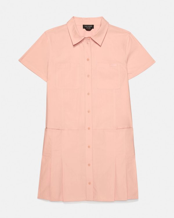 Kate Spade Pleated Utility Shirtdress