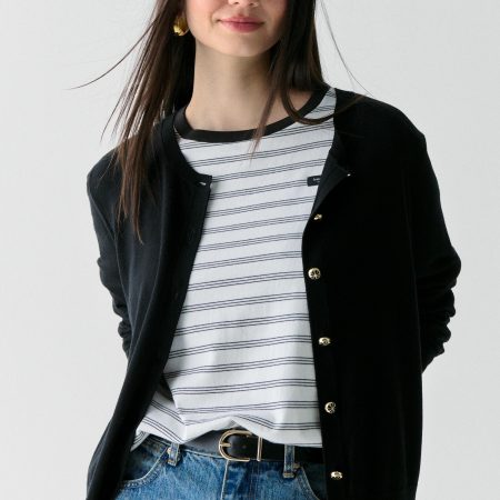 Kate Spade Spade Flower Button Lightweight Cardigan