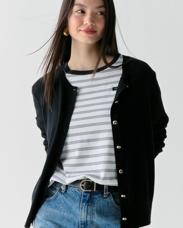 Kate Spade Spade Flower Button Lightweight Cardigan