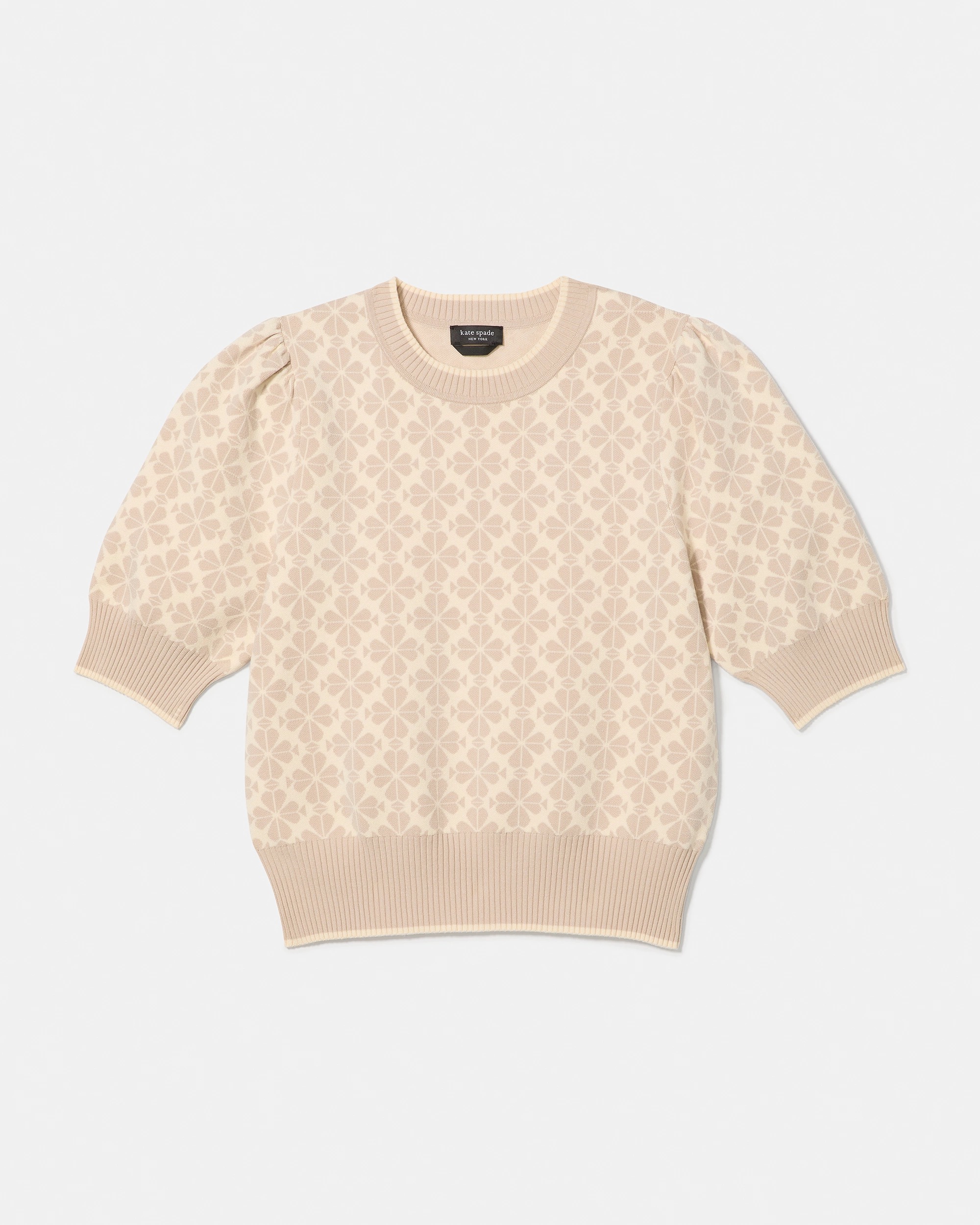 Kate Spade Spade Flower Puff Sleeve Sweater - Image 5