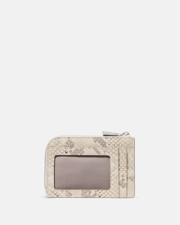 Kate Spade Snake Embossed Mini Zip Card Case