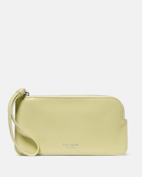 Kate Spade Zippy Crinkle Patent Wristlet