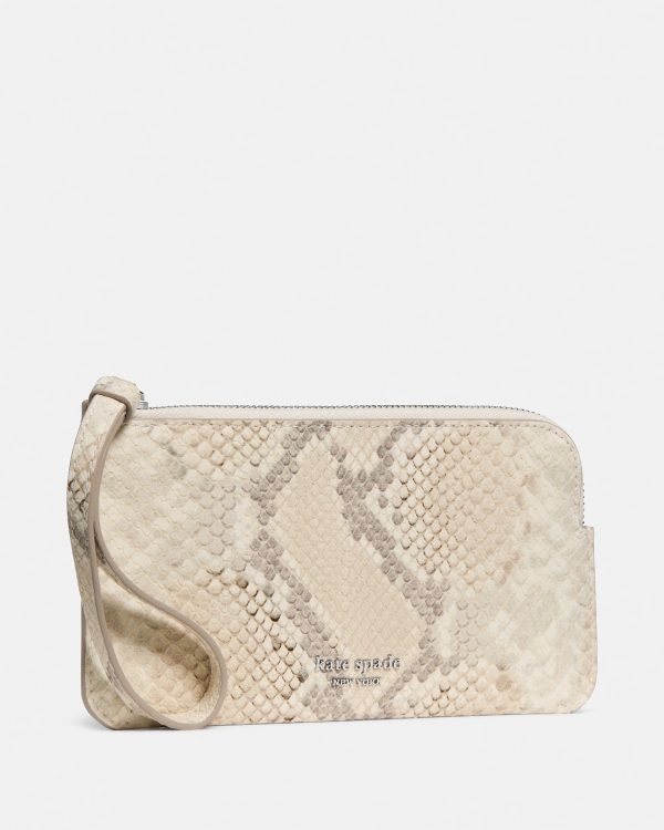 Kate Spade Zippy Snake Embossed Wristlet