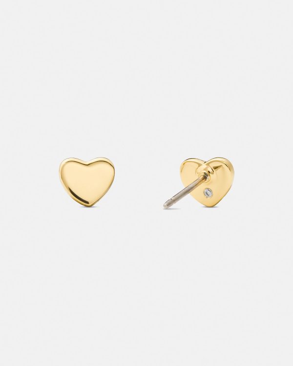 Kate Spade You're A Gem Metal Mini Heart Studs