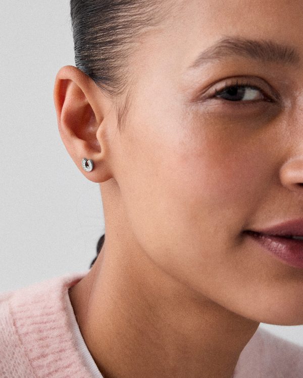 Kate Spade You're A Gem Pave Horseshoe Studs