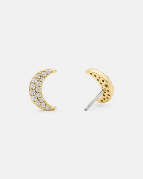 Kate Spade You're A Gem Pave Moon Studs