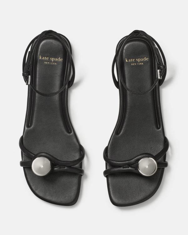 Kate Spade Harmony Smooth Leather Flat Sandal