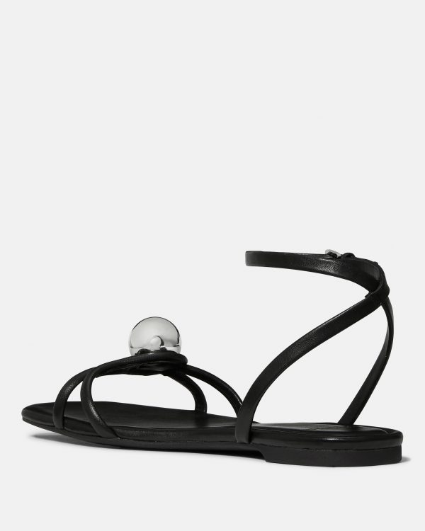 Kate Spade Harmony Smooth Leather Flat Sandal