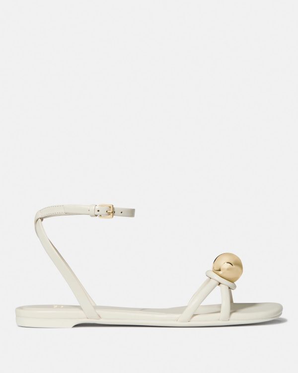 Kate Spade Harmony Smooth Leather Flat Sandal