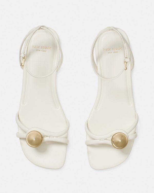 Kate Spade Harmony Smooth Leather Flat Sandal