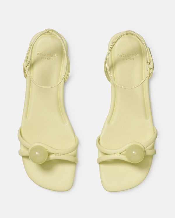 Kate Spade Harmony Smooth Leather Flat Sandal
