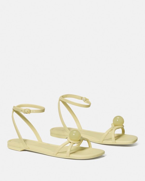 Kate Spade Harmony Smooth Leather Flat Sandal