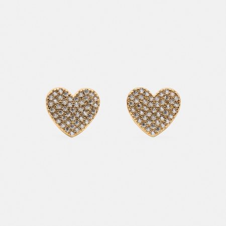 Kate Spade Yours Truly Pave Heart Studs
