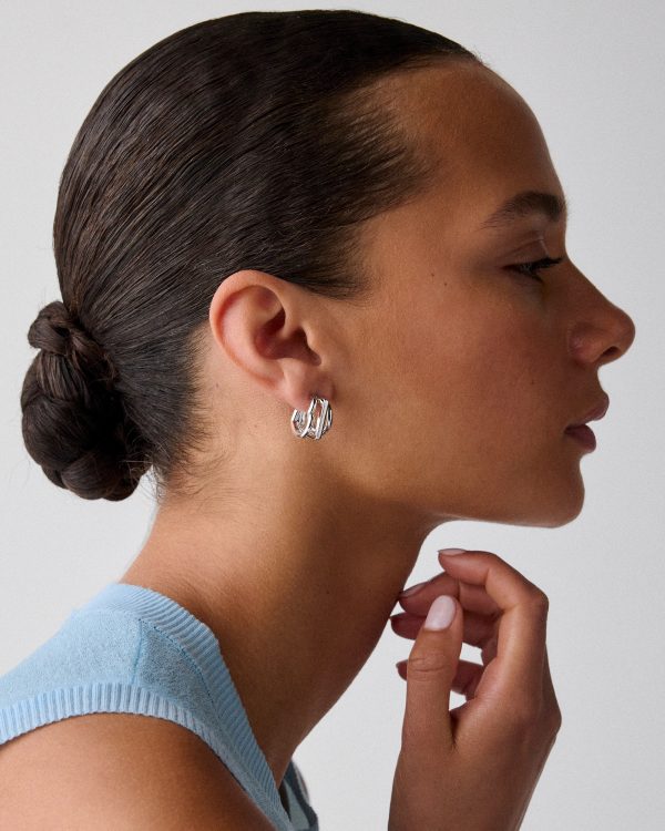 Kate Spade Geo Pop Stacked Hoops