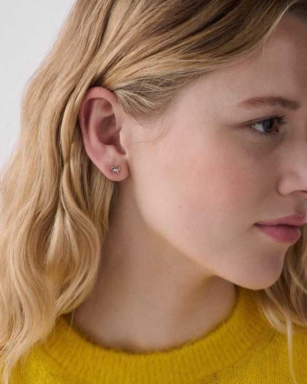 Kate Spade Girlie Pearlie Mini Bow Studs