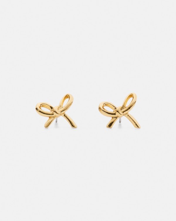 Kate Spade Girlie Pearlie Mini Bow Studs