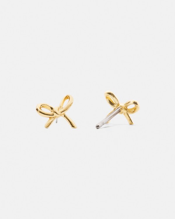 Kate Spade Girlie Pearlie Mini Bow Studs