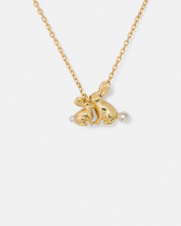 Kate Spade Love You, Mom Bunny Pendant