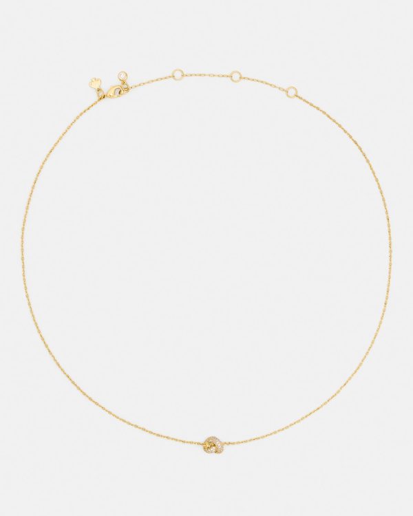Kate Spade Sailor's Knot Pave Mini Pendant