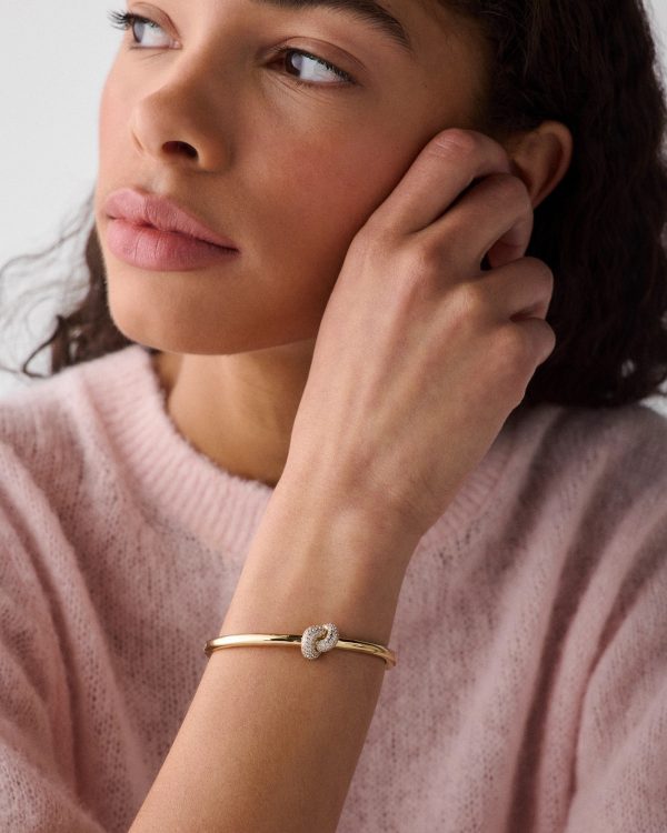 Kate Spade Sailor's Knot Pave Hinge Bangle