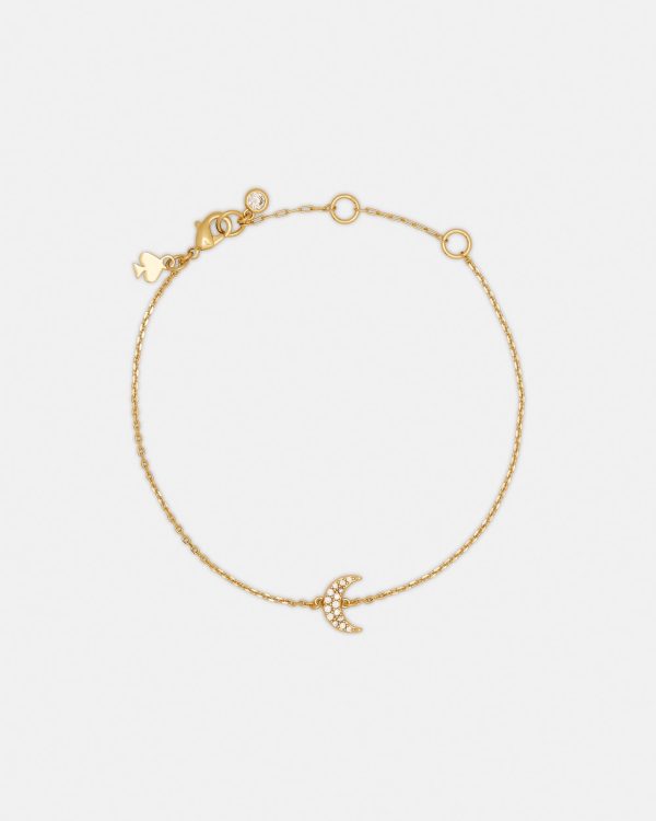 Kate Spade You're A Gem Pave Moon Bracelet