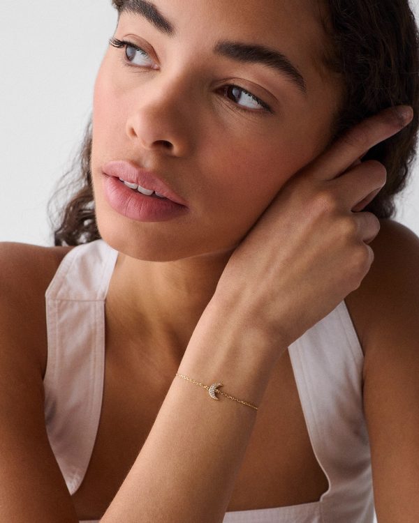 Kate Spade You're A Gem Pave Moon Bracelet