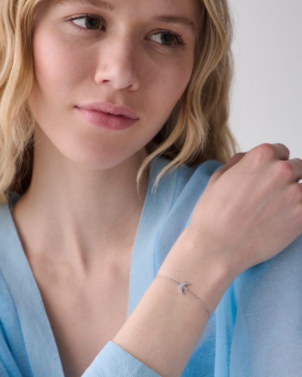 Kate Spade You're A Gem Pave Moon Bracelet