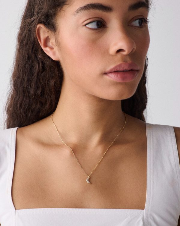 Kate Spade You're A Gem Pave Moon Pendant