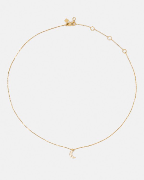 Kate Spade You're A Gem Pave Moon Pendant