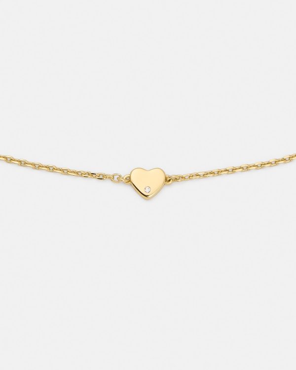 Kate Spade You're A Gem Metal Mini Heart Bracelet