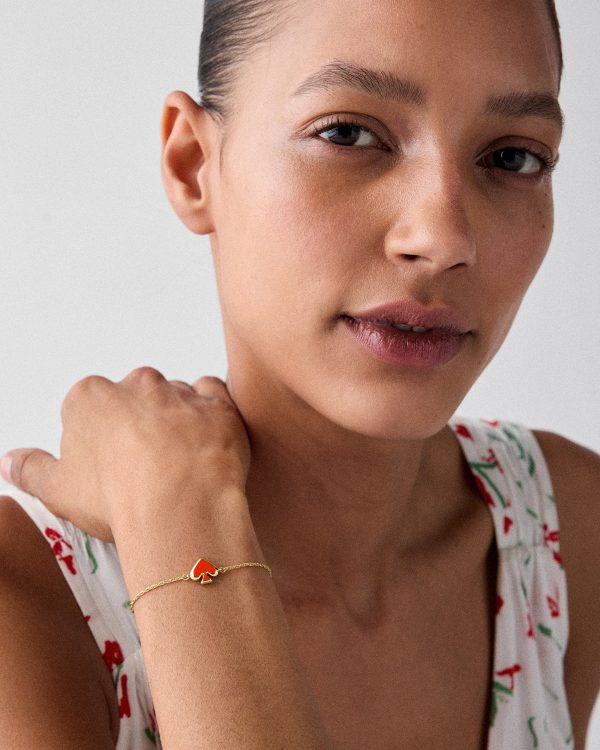 Kate Spade Everyday Spade Enamel Slider Bracelet