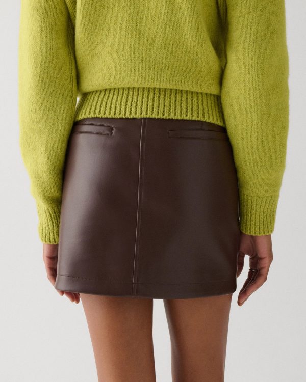 Kate Spade Faux Nappa Mini Skirt