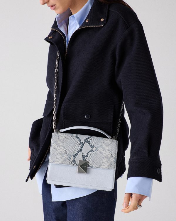 Kate Spade Deco Snake Embossed Chain Shoulder Bag
