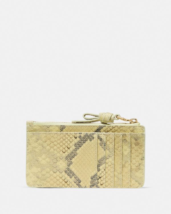Kate Spade Loop Snake Embossed Zip Card Case
