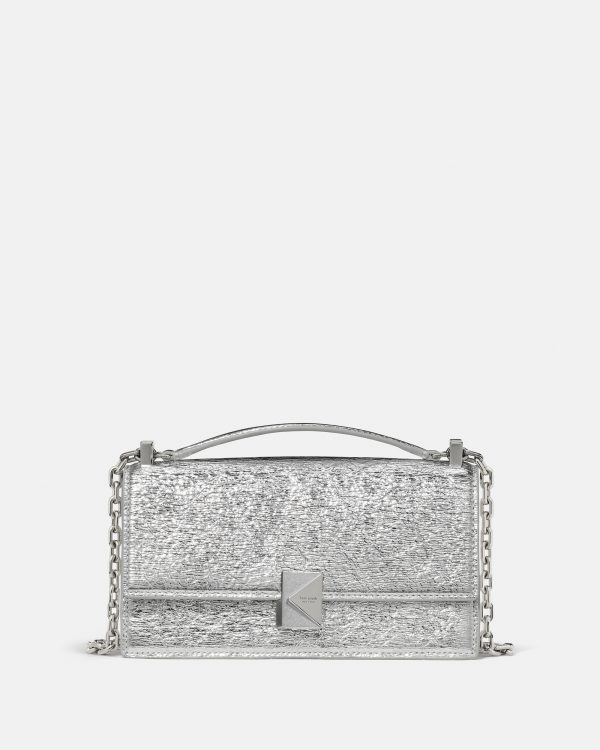 Kate Spade Deco Crinkle Metallic Mini Crossbody Bag