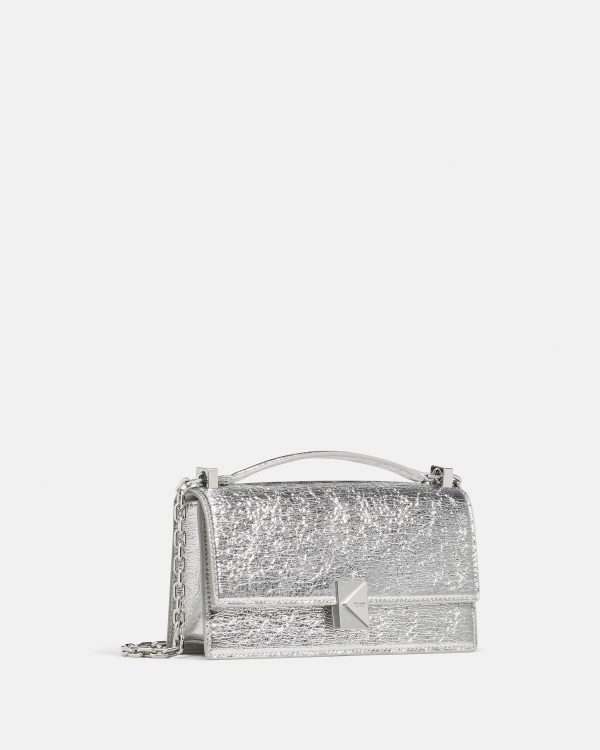 Kate Spade Deco Crinkle Metallic Mini Crossbody Bag