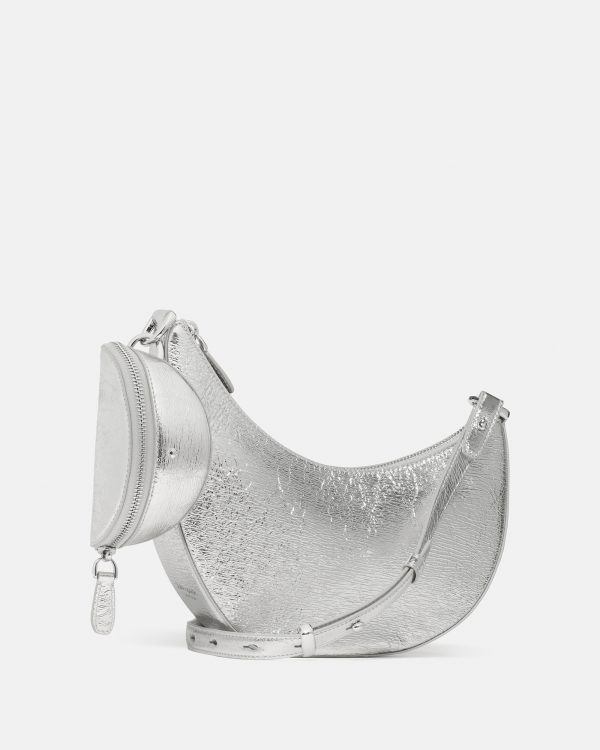 Kate Spade Duo Crinkle Metallic Leather Crossbody Bag