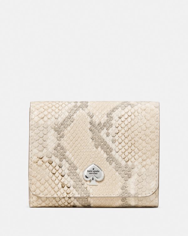 Kate Spade Kayla Snake Small L-zip Flap Wallet