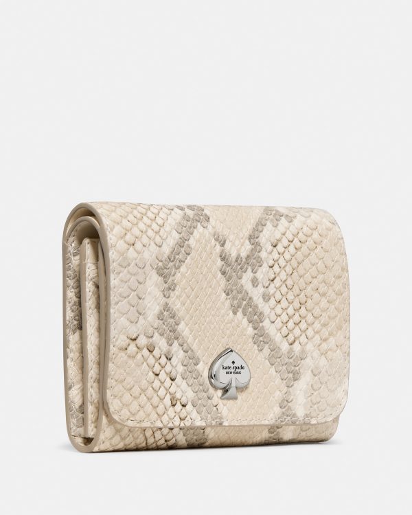 Kate Spade Kayla Snake Small L-zip Flap Wallet