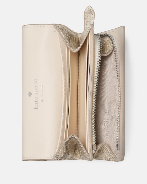 Kate Spade Kayla Snake Small L-zip Flap Wallet