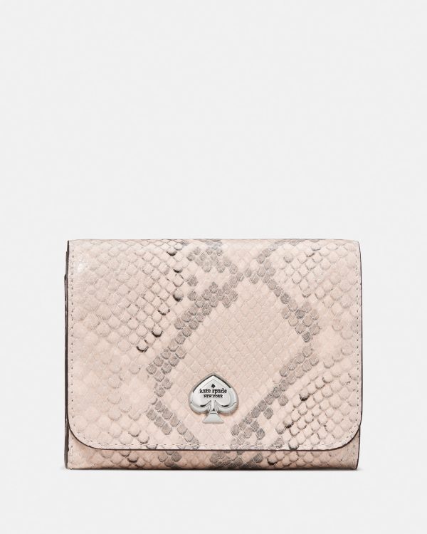 Kate Spade Kayla Snake Small L-zip Flap Wallet