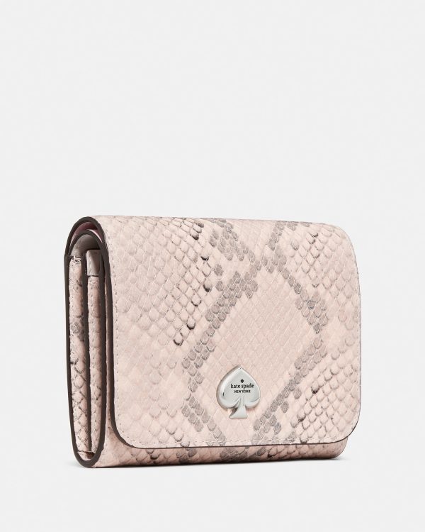 Kate Spade Kayla Snake Small L-zip Flap Wallet