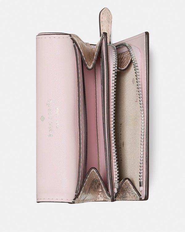 Kate Spade Kayla Snake Small L-zip Flap Wallet